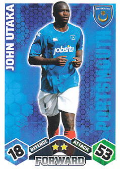 John Utaka Portsmouth 2009/10 Topps Match Attax #250